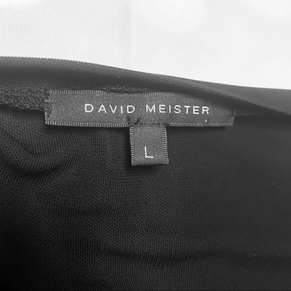 🛑David Meister Black Ruched Dress - Picture 6 of 8